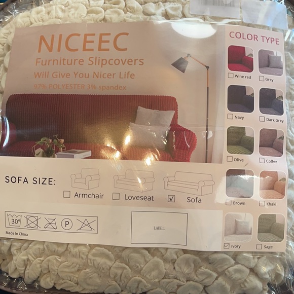 Furniture Slipcover 97% polyester 3% Spandex 💕 - Picture 3 of 15